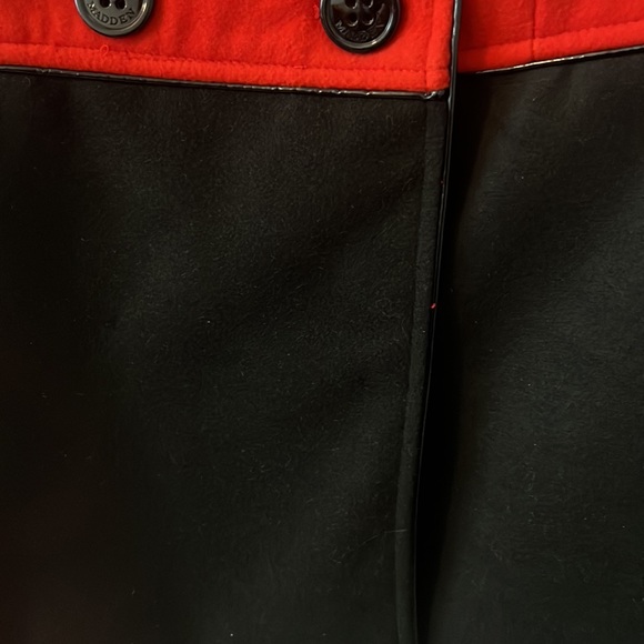 Steve Madden peacoat coat jacket red and black size large NWT winter dressy - Picture 6 of 13